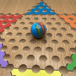 SUPERMAN CORKSCREW MARBLE RED YELLOW BLUE 13/16"